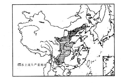 (1)从地形,土壤,气候,植被方面分析我国水土流失的自然原因(4分)